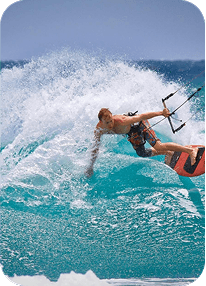 Surfing lesson off Varkala beach in Kerala